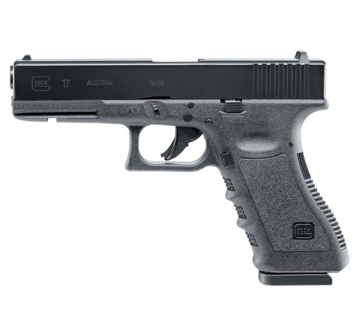 UMAREX GLOCK PISTOLA 17 CO2 BLOWBACK -7,5J CAL. 4,5 C.N. 00001 *8 COLPI* 