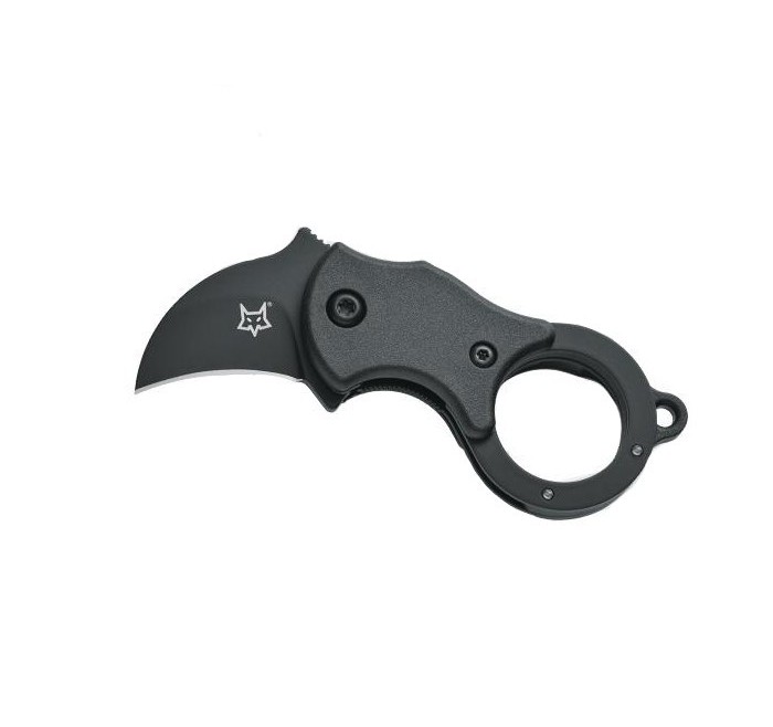 FOX KNIVES COLTELLO MINI KARAMBIT LAMA ACCIAIO 1.4116 IMPUGNATURA NYLON