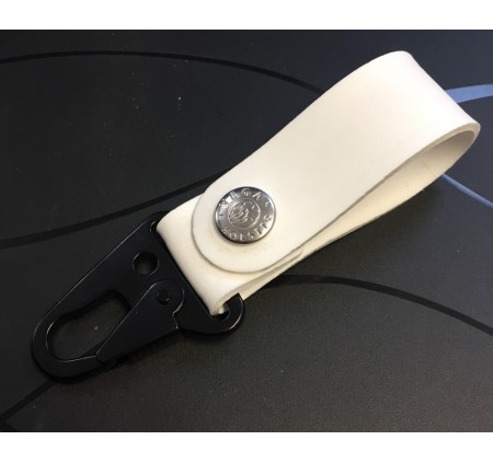 VEGA PORTA CHIAVI PELLE CON MOSCHETTONE CROCODILE MULTIUSO IN METALLO 8V16