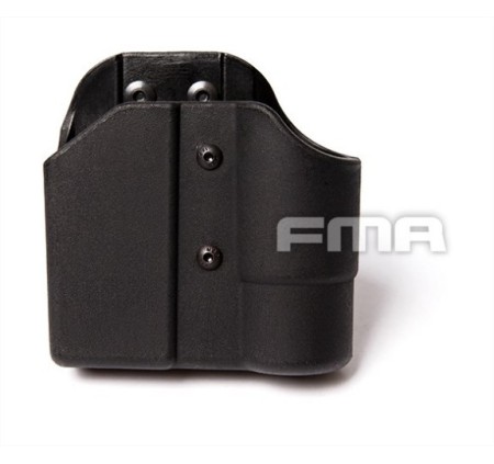 FMA PORTA CARICATORE x PISTOLA TECNOPOLIMERO CON ALLOGGIO TORCIA x CINTURA