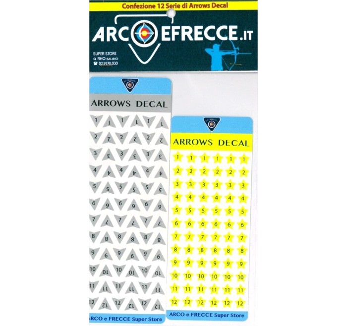 BEST ARCHERY ARROW DECALS ADESIVI