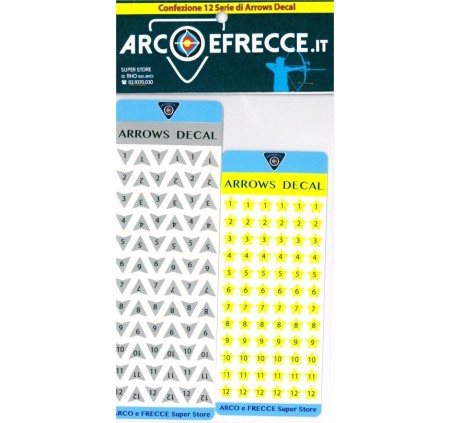 BEST ARCHERY ARROW DECALS ADESIVI