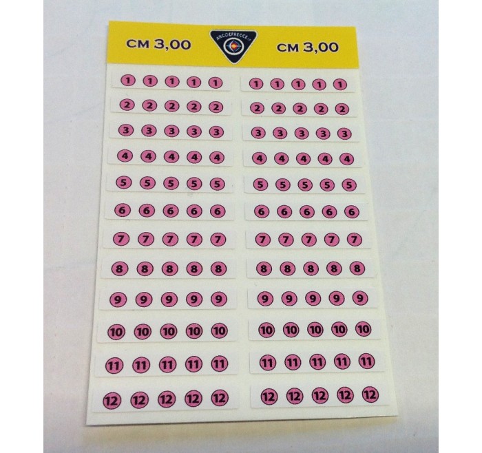 BEST ARCHERY FASCETTE NUMERAZIONE FRECCE