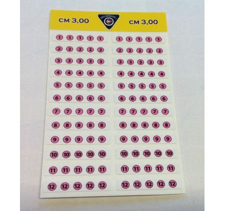 BEST ARCHERY FASCETTE NUMERAZIONE FRECCE