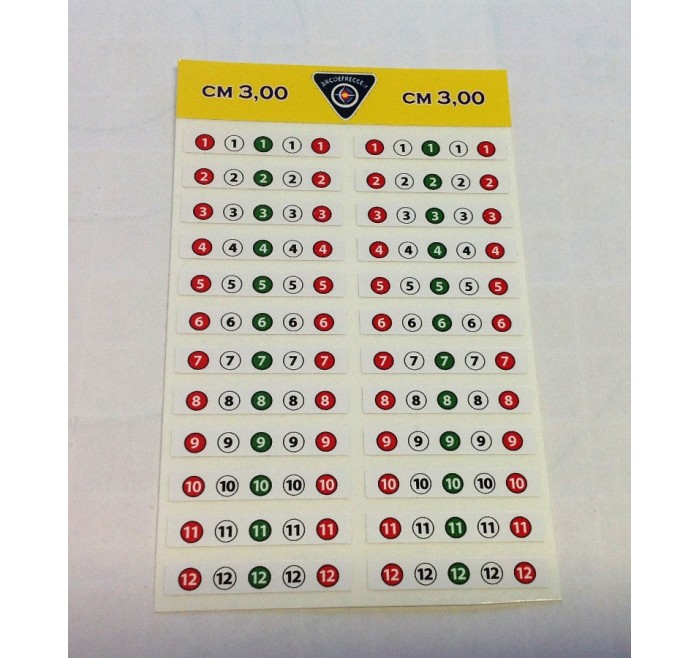 BEST ARCHERY FASCETTE NUMERAZIONE FRECCE