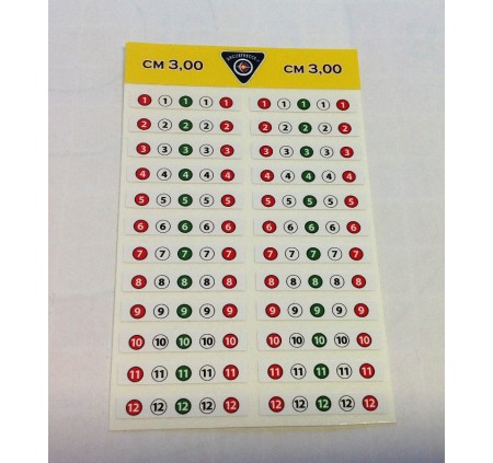 BEST ARCHERY FASCETTE NUMERAZIONE FRECCE