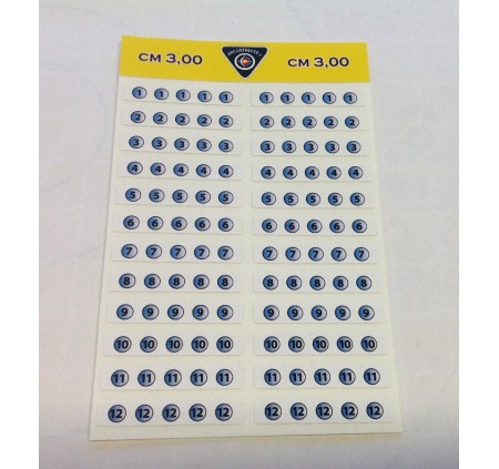 BEST ARCHERY FASCETTE NUMERAZIONE FRECCE