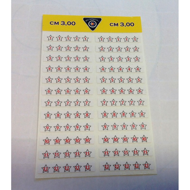 FASCETTE BEST ARCHERY NUMERAZIONE FRECCE                                                                                        