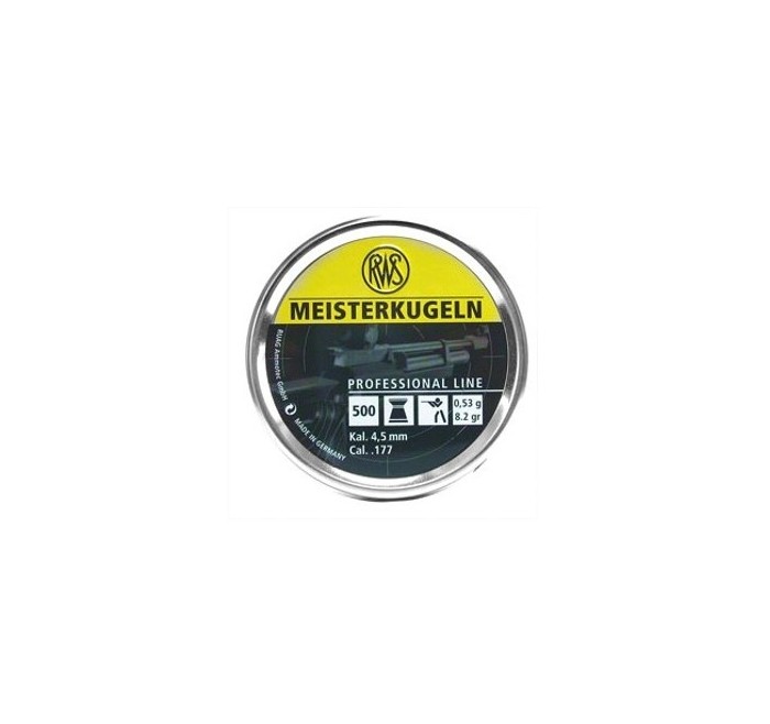 RWS PIOMBINO DIABOLO MEISTERKUGELN 4.5mm 0.53g GIALLO *Conf. da 500pz* 