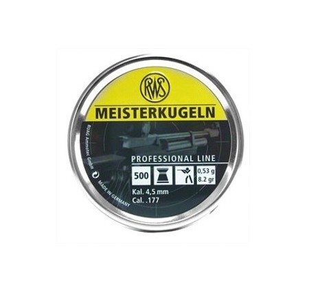 RWS PIOMBINO DIABOLO MEISTERKUGELN 4.5mm 0.53g GIALLO *Conf. da 500pz* 