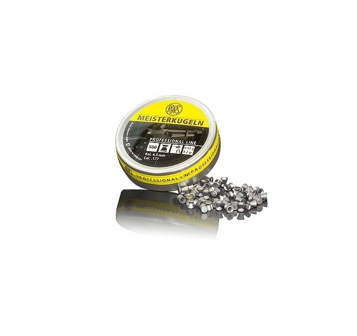 RWS PIOMBINO DIABOLO MEISTERKUGELN 4.5mm 0.53g GIALLO *Conf. da 500pz* 