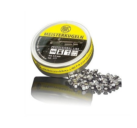 RWS PIOMBINO DIABOLO MEISTERKUGELN 4.5mm 0.53g GIALLO *Conf. da 500pz* 