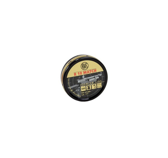 RWS PIOMBINO DIABOLO R10 MATCH 4.51mm 0.53g *Conf. da 500pz* 