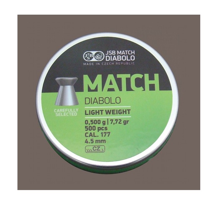 JSB PIOMBINO DIABOLO MATCH PISTOL *conf.500pz.*