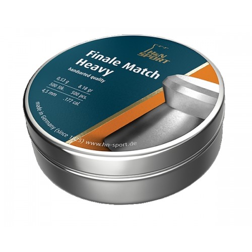 H&N PIOMBINO DIABOLO FINALE MATCH 4.50mm 0,53g HEAVY *Conf. da 500pz*