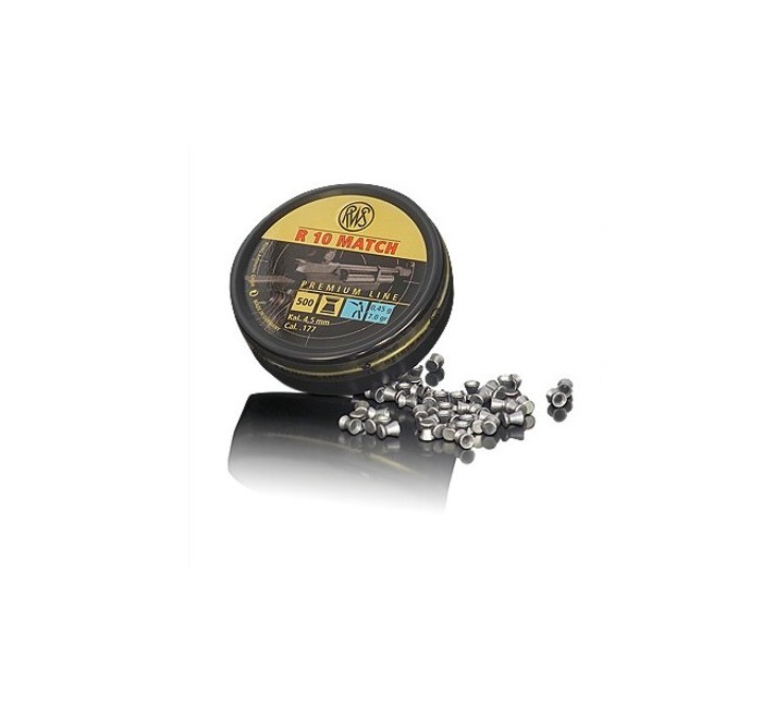 RWS PIOMBINO DIABOLO R10 MATCH 4.51mm 0.45g BLU *Conf. da 500pz* 