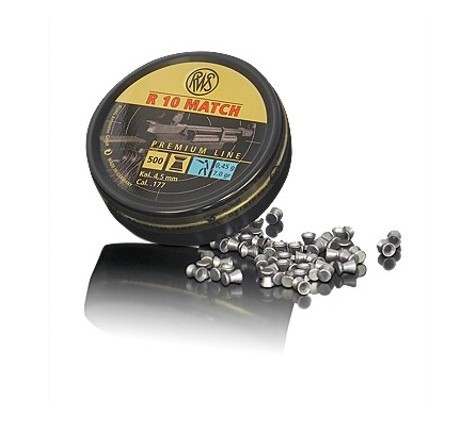 RWS PIOMBINO DIABOLO R10 MATCH 4.51mm 0.45g BLU *Conf. da 500pz* 