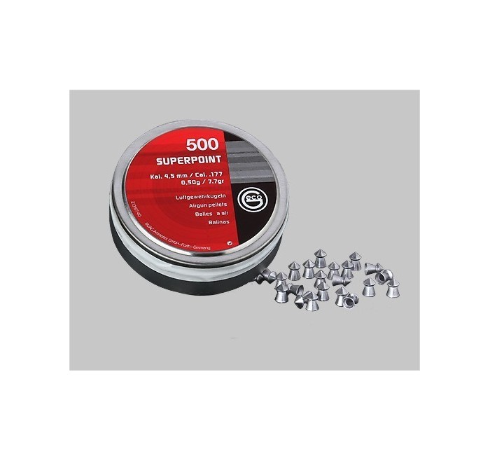 RWS PIOMBINO DIABOLO GECO 4.5mm SUPERPOINT 0.50g *Conf. da 500pz* 