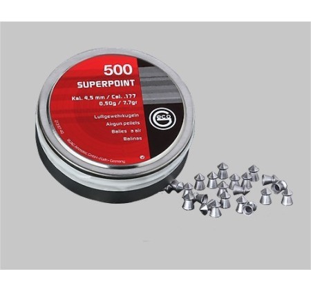 RWS PIOMBINO DIABOLO GECO 4.5mm SUPERPOINT 0.50g *Conf. da 500pz* 