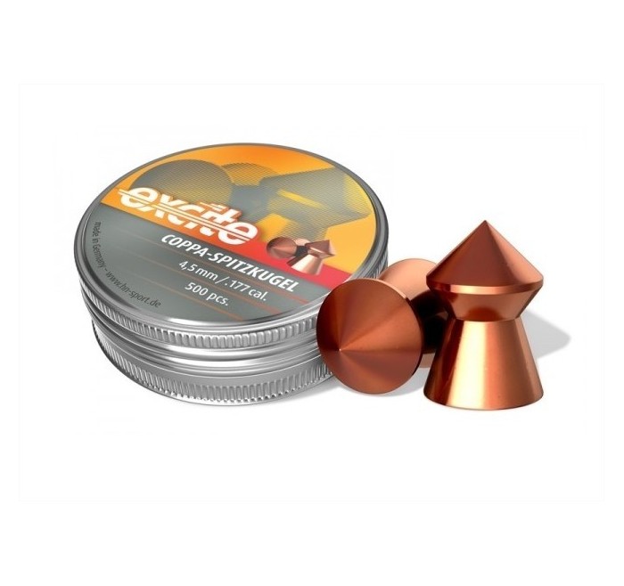 H&N PIOMBINO DIABOLO EXCITE COPPER A PUNTA 4,5mm 0,49g *Conf. 500pz* 