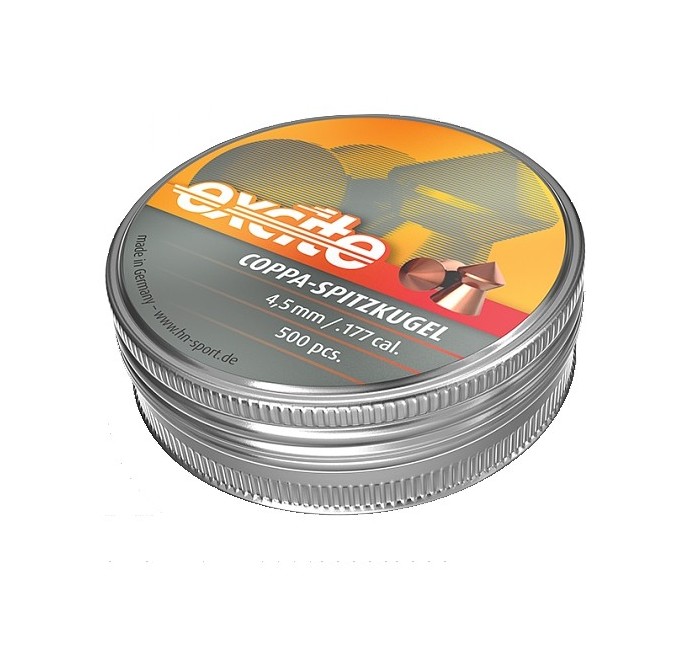H&N PIOMBINO DIABOLO EXCITE COPPER A PUNTA 4,5mm 0,49g *Conf. 500pz* 