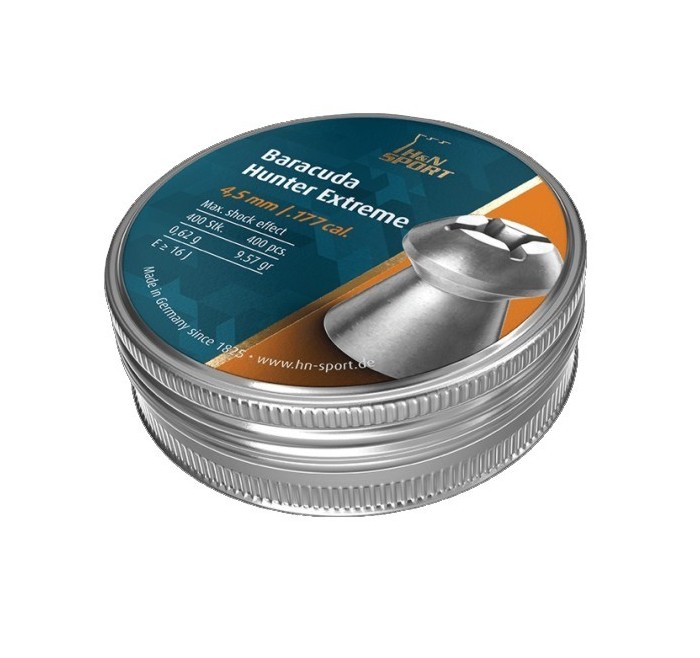 H&N PIOMBINO DIABOLO BARACUDA HUNTER EXTREME 4,5mm 0,62gr *Conf. 400pz* 