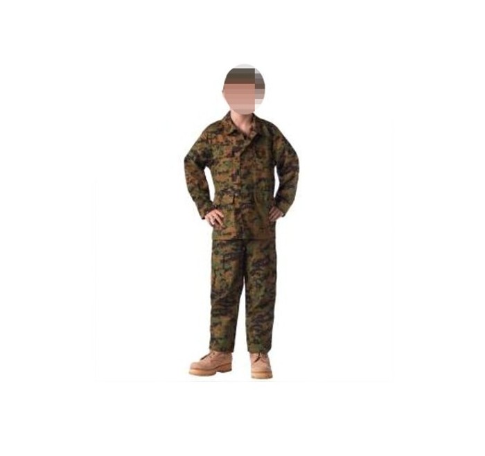 MILTEC/USA GIACCA BDU LINEA KIDS WOODLAND DIGITAL CAMO