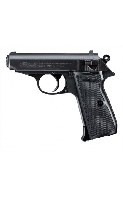 UMAREX WALTHER PISTOLA PPK/S NERA CO2 -7,5J CAL. 4,5 C.N. 86 e C.N. 275 