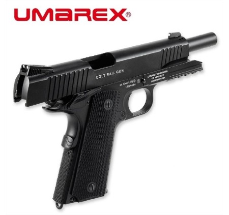 UMAREX COLT PISTOLA 1911 CQBP M45 NERA CO2 -7,5J CAL 4,5 C.N. 637/229 