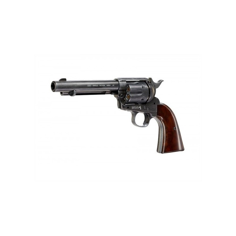 UMAREX COLT PISTOLA/REVOLVER SAA 45 PEACEMAKER CO2 BB ANTICHIZZATA -7,5J CAL. 4,5 C.N. 638 