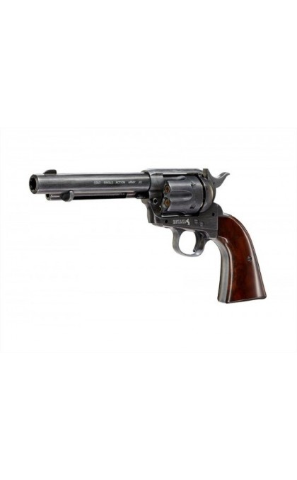 UMAREX COLT PISTOLA/REVOLVER SAA 45 PEACEMAKER CO2 BB ANTICHIZZATA -7,5J CAL. 4,5 C.N. 638 