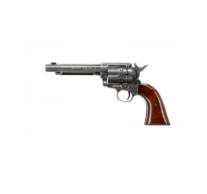 UMAREX COLT PISTOLA/REVOLVER SAA 45 PEACEMAKER CO2 BB ANTICHIZZATA -7,5J CAL. 4,5 C.N. 638 
