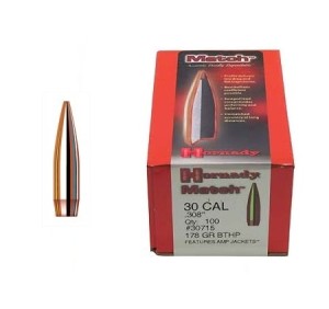 HORNADY PALLE 308" MATCH 178grs BTHP - 30715 *Conf. 100pz* 