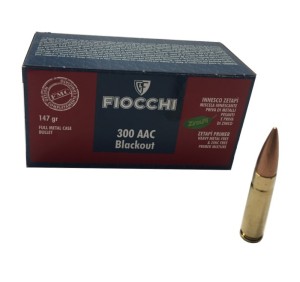 FIOCCHI CARTUCCE CAL. 300 AAC BLACKOUT FMC 147grs *Conf. da 50pz* 