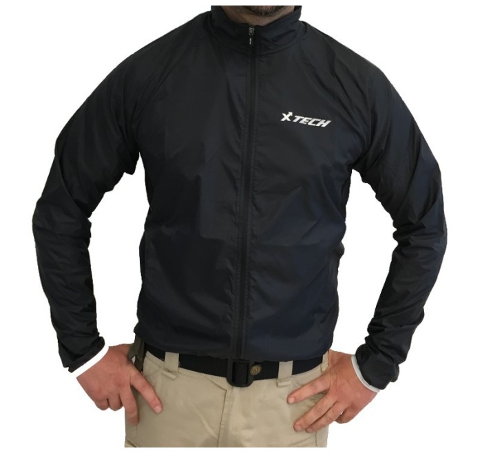 XTECH GIUBBINO TECNICO ANTIVENTO MANICA LUNGA XT251 BLACK