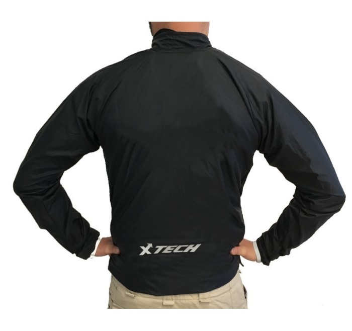 XTECH GIUBBINO TECNICO ANTIVENTO MANICA LUNGA XT251 BLACK