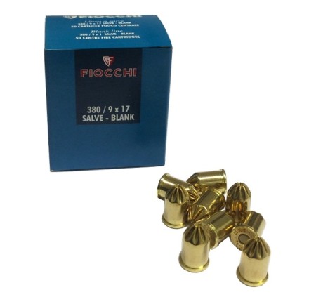 FIOCCHI MAXXTECH CARTUCCE 380-9x17 A SALVE PER ARMI BLANK 1.4S *Conf. da 50pz*