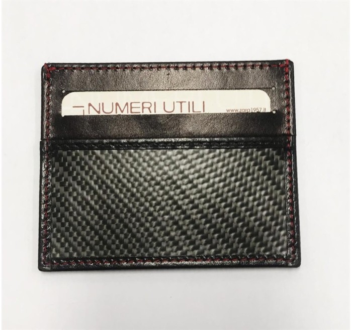 PORTA CARTE DI CREDITO ZARA IN CARBONIO