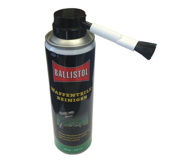 KLEVER BALLISTOL DETERGENTE PULITORE PARTI D'ARMA CON SCOVOLO IN NYLON 250ml