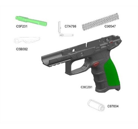 BERETTA KIT LEVE SICURA E IMPUGNATURA PER APX FULL SIZE