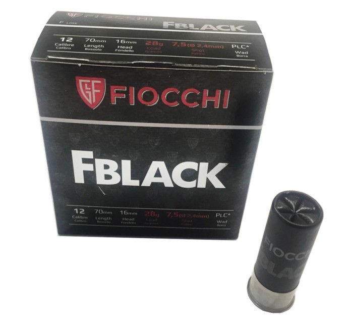 FIOCCHI CARTUCCE FBLACK A PALLINI CAL.12 28grs *Conf. da 25pz*