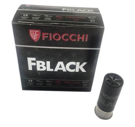 FIOCCHI CARTUCCE FBLACK A PALLINI CAL.12 28grs *Conf. da 25pz*