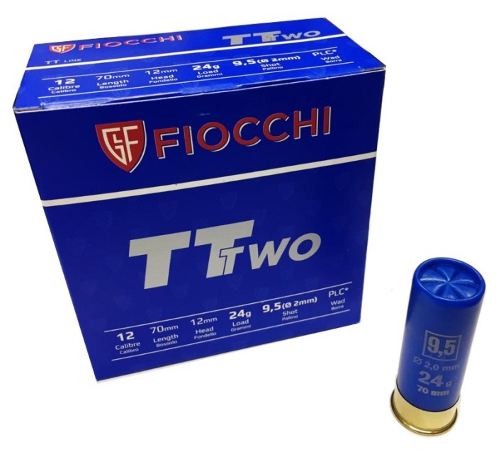 FIOCCHI CARTUCCE TT TWO CAL. 12 24g pallino 9,5 *Conf. da 25pz*