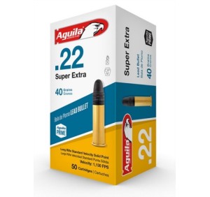 AGUILA CARTUCCE CAL .22LR SUPER EXTRA SOLID POINT 40grs *Conf. da 50pz*