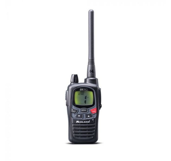 MIDLAND RADIO G9 PRO CON CARICATORE DA TAVOLO e 4 BATTERIE