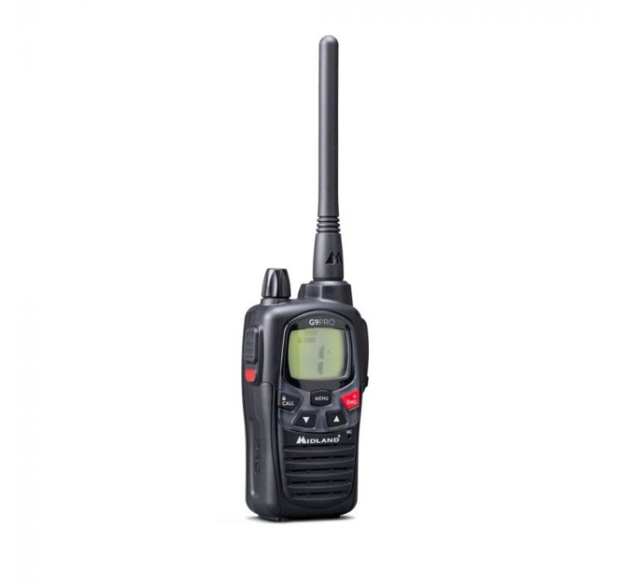 MIDLAND RADIO G9 PRO CON CARICATORE DA TAVOLO e 4 BATTERIE