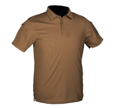 MILTEC MAGLIA POLO TACTICAL QUICK DRY DARK COYOTE