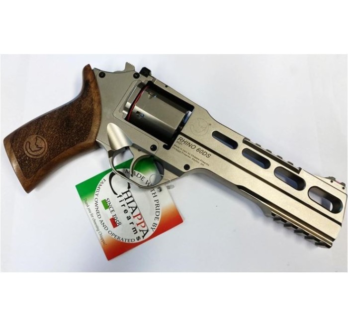 CHIAPPA FIREARMS PISTOLA/REVOLVER RHINO 6" 60DS CHROME CAL. 9x21