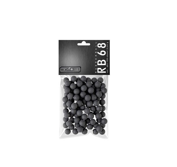 UMAREX PALLINI GOMMA T4E HDS .68" RB PRAC NERI 3.01g *Conf. da 100pz*