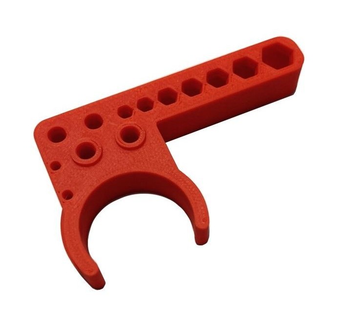 ARMANOV SUPPORTO CHIAVE A BRUGOLA PER DILLON XL650 ROSSO